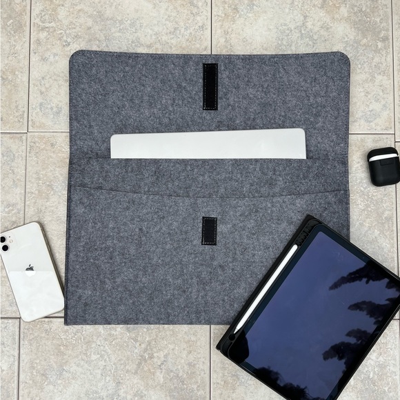 Felt Wool Laptop Sleeve Case - Picture 2 of 5